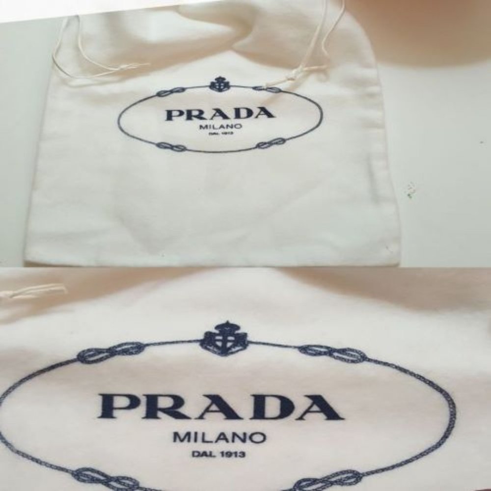 Prada Authentic Empty Bag Fabric Bag Container Po… - image 2